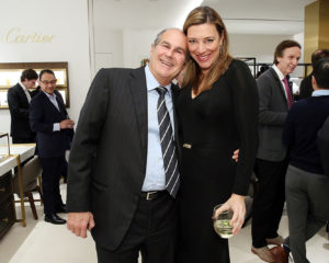 Cellini President Leon Adams and Rosanna Doherty (Cartier)