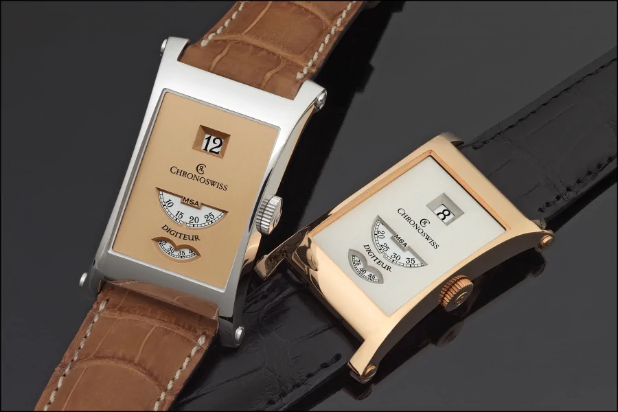 Chronoswiss Neo Digiteur Granit Stainless Steel Watch