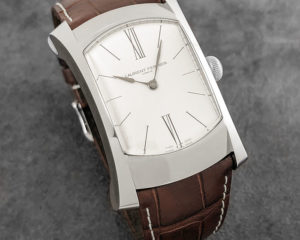 The Bridge One in stainless steel with white enamel dial from Laurent Ferrier