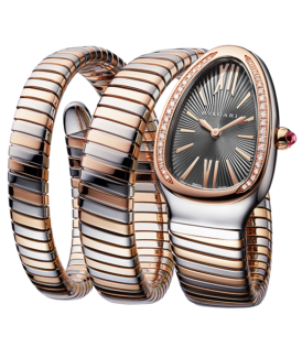 Serpenti Tubogas Gold and Steel Double Spiral