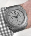 octo finissimo chronograph gmt automatic on wrist