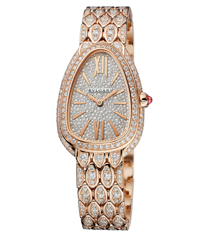 bulgari gold watch with diamonds