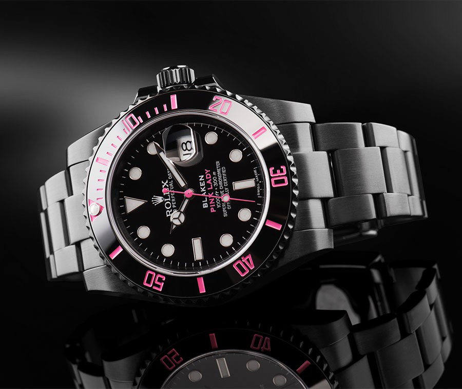 rolex submariner pink gold