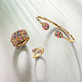 Multi-Colored Gemstone Grande Ring