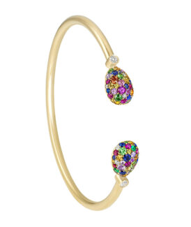 Emotion Multi-Colored Open-Set Bangle