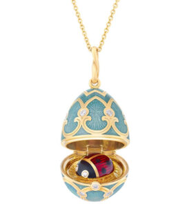 Palais Tsarskoye Selo Turquoise Locket with Ladybird Surprise