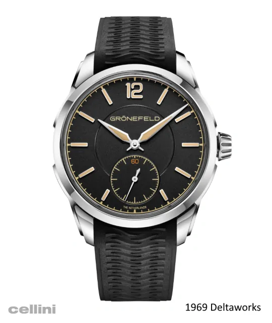 1969 Deltaworks Black Steel Watch