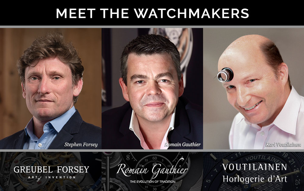 Meet the Watchmakers 2018 — Exclusive Cellini Event