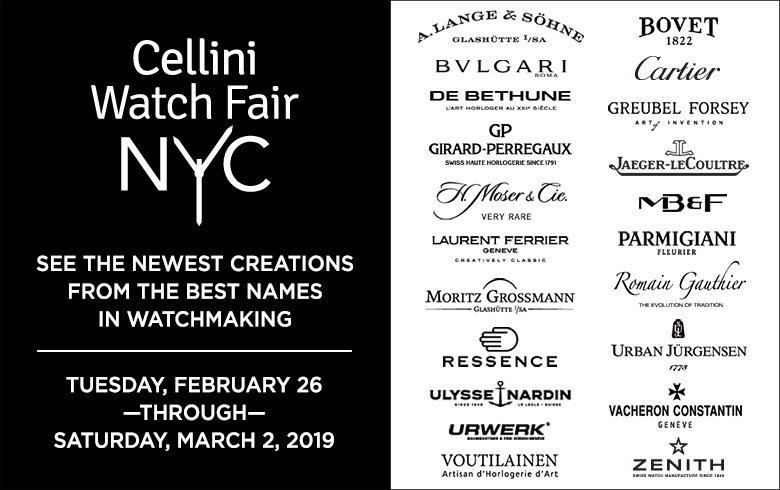 Cellini Watch Fair NYC 2019