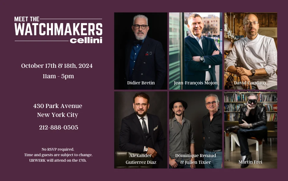 Cellini Jewelers Meet the Watchmakers 2024