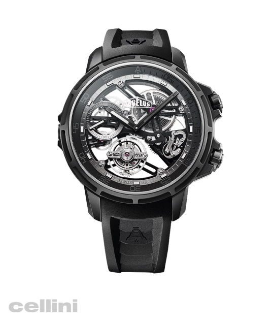 Angelus-U50 Diver Tourbillon Black Edition