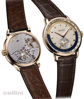 Krayon Anywhere Rose Gold Gold Blue Rings Front