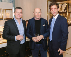 From left: Romain Gauthier, Kari Voutilainen and Danny Goldsmith (Cellini Jewelers Sales)