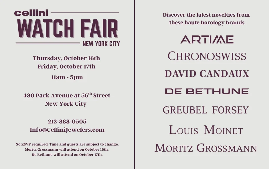 Cellini NYC Watch FAIR
