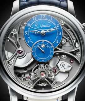 Romain Gauthier Insight Micro-Rotor Blue Dial Platinum Watch