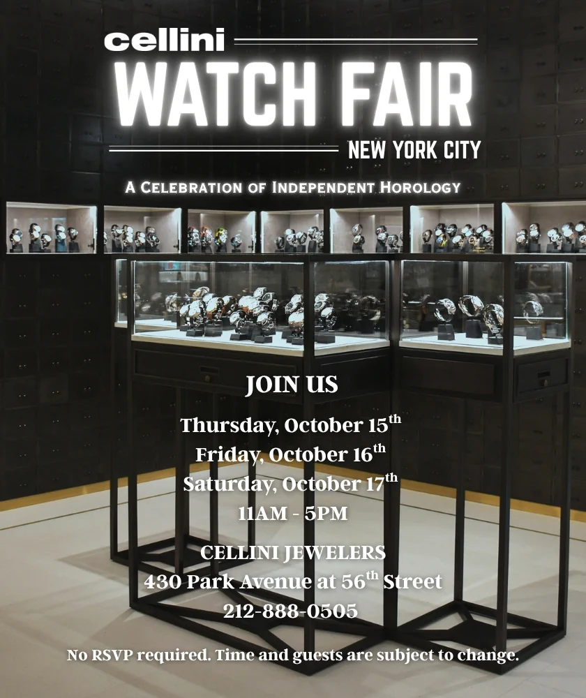 Cellin Jewelers NYC Watch Fair