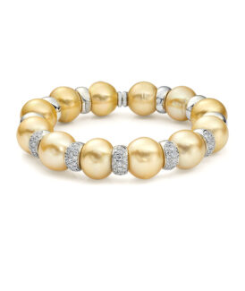 Golden South Sea Pearl Bangle