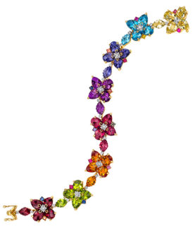 Semi-Precious Blossom Bracelet, Large