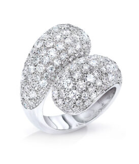 Diamond Crossover Ring