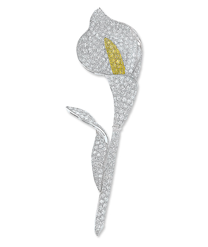 calla lily brooch