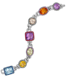 Sapphire and Semi-Precious Link Bracelet