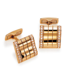 Gold and Diamond Cufflinks