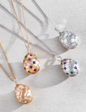 Multi-Colored Rose Gold Pendant