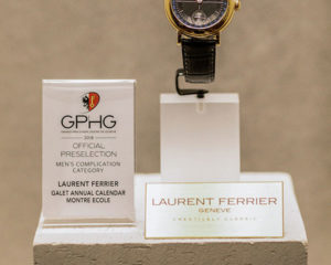 Galet Annual Calendar Montre Ecole by Laurent Ferrier, nominated in GPHG’s 2018 Men’s Complication Category