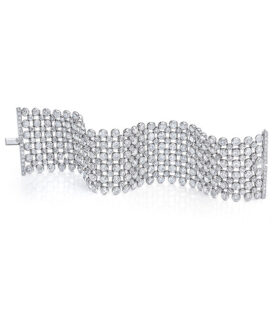 Bezel-Set Round Brilliant Diamond Bracelet