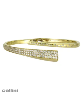 Yellow Gold Diamond Bangle