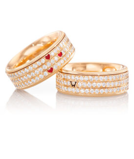 Wellendorff Three Hearts One Love Ring