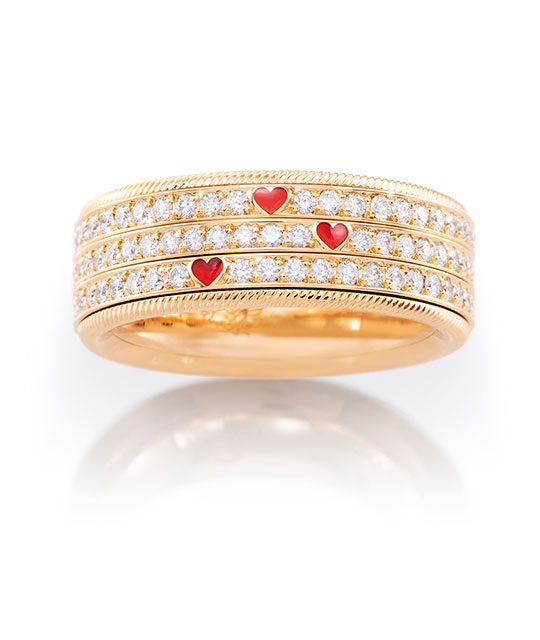 Wellendorff Three Hearts One Love Ring