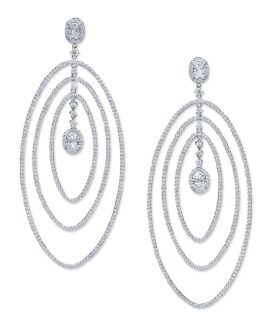 Brilliant Oval Drop Earrings