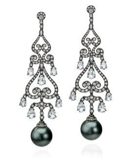 Tahitian Pearl Chandelier Earrings