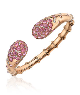 Rose-Cut Pink Sapphire Bracelet