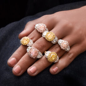 Natural Fancy Pink Diamond Ring