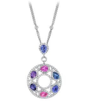 Cool Tone Sapphire Pendant