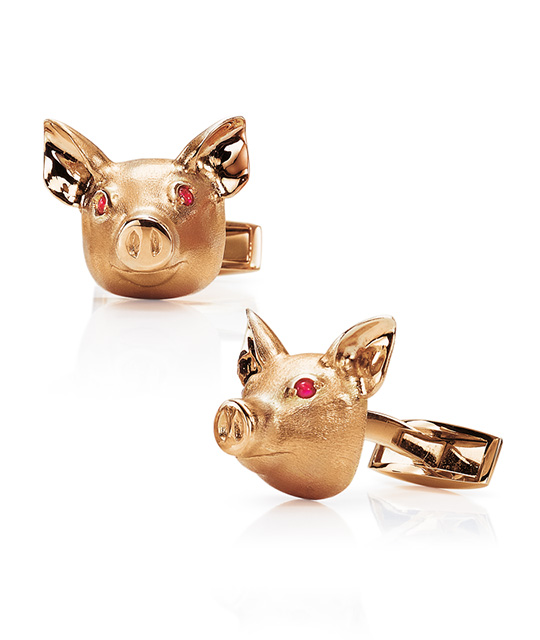 Pig Cufflinks