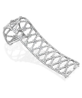 Diamond Flower Lattice Bracelet