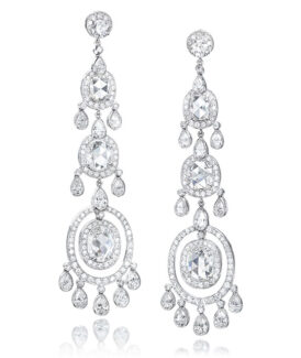 Diamond Chandelier Drop Earrings