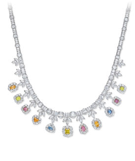 Cannes Fancy Color Diamond Necklace