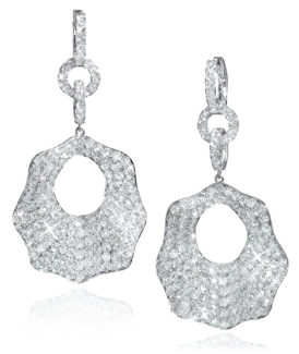Diamond Pavé Drop Earrings