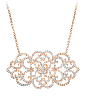 Lace Diamond Necklace