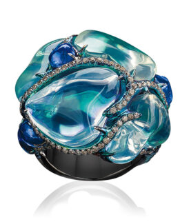 Organic Shaped Opal Ring