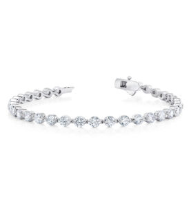 Single-Prong Tennis Bracelet – 8.00 carats