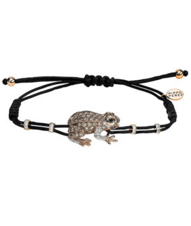 Brown Diamond Frog Bracelet
