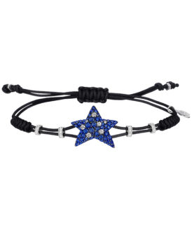 Star Bracelet with Blue Sapphires and Diamonds