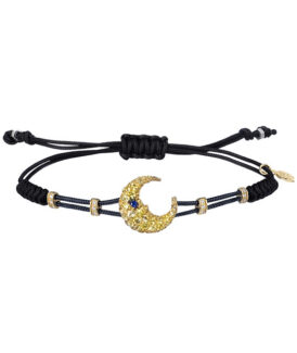 Yellow Sapphire Moon Bracelet