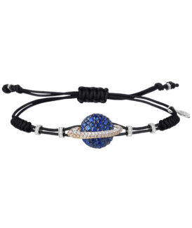 Blue Sapphire and Diamond Planet Bracelet