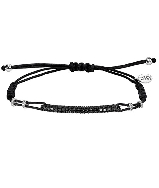 Black Diamond Bar Bracelet